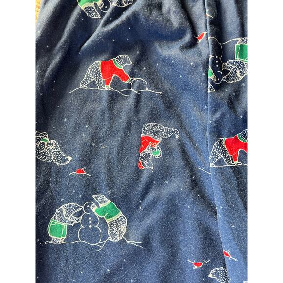 Christmas Pajamas, Boy/Girl, Size 7/8, Blue, Polar Bear/Snowman, Two Piece - Picture 4 of 12